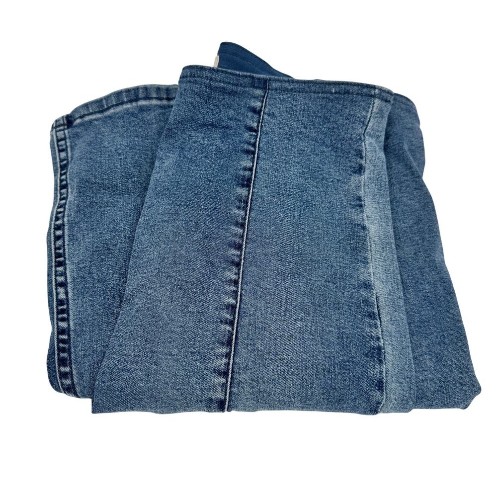We the Free Jeans Womens 28 (29x31 ACTUAL) Blue Slim Pull On Flare Boho Artsy